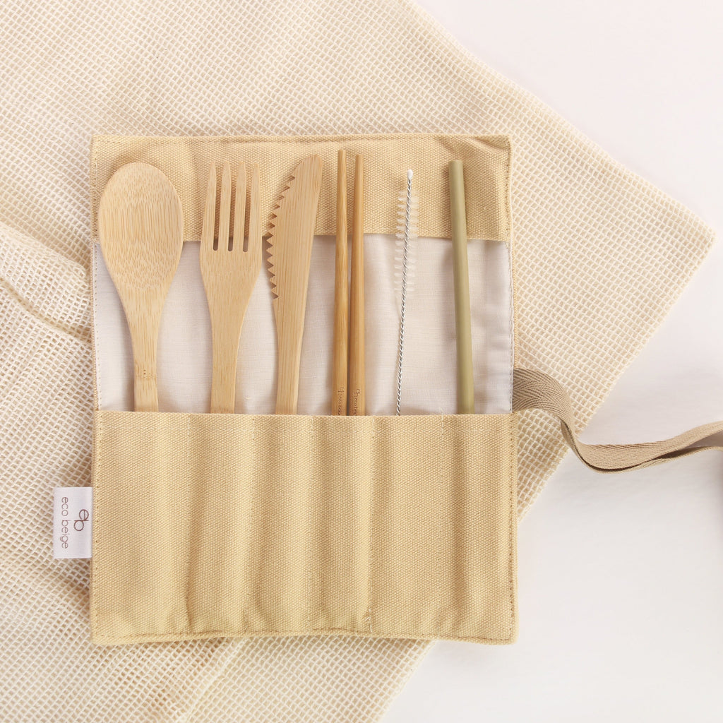Natural Bamboo Cutlery Set