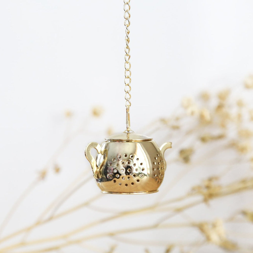 Gold Teapot Tea Infuser