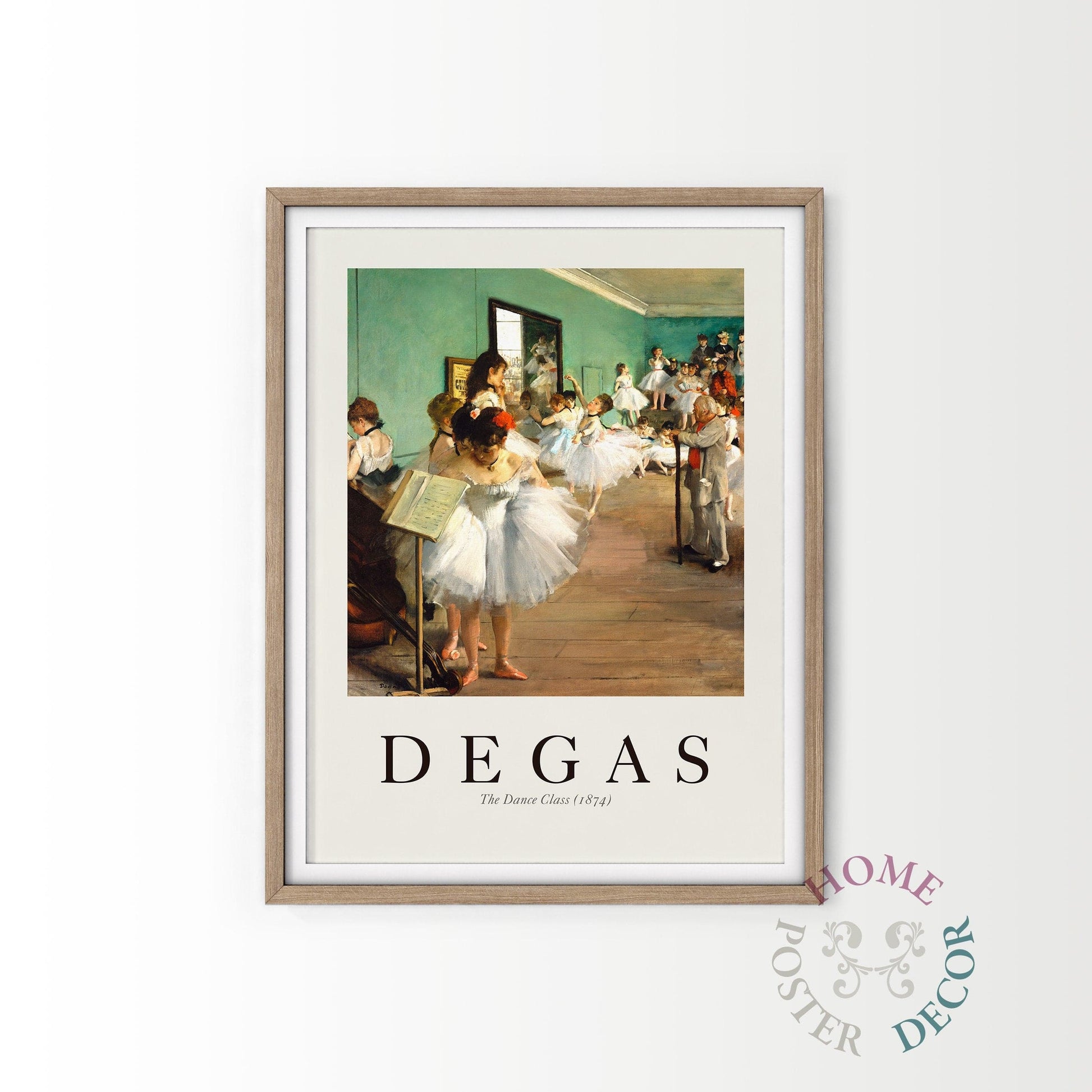 Edgar Degas The Dance Class 1874 Art Print – Impressionist Ballet Poster