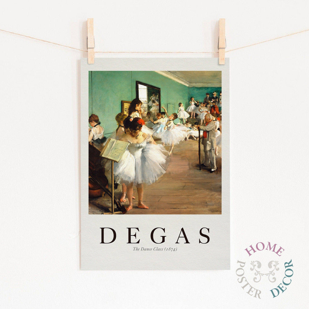 Edgar Degas The Dance Class 1874 Art Print – Impressionist Ballet Poster