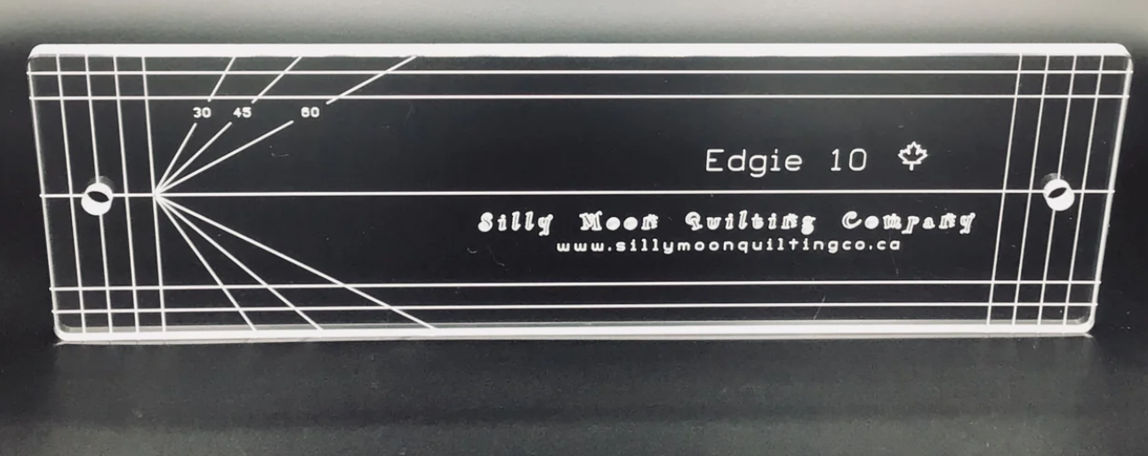 Silly Moon Ruler, Edgie 10, 1/8"