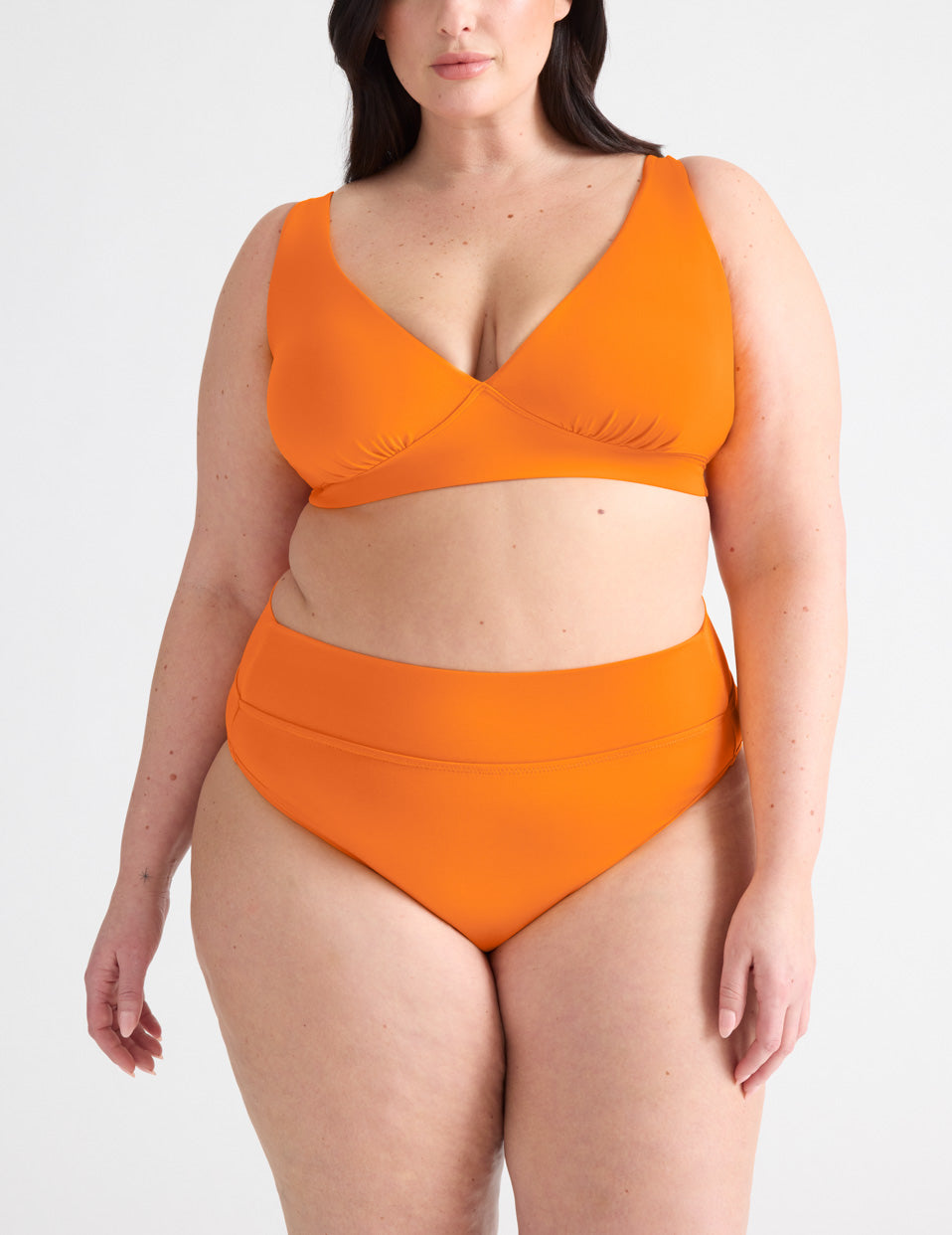 Bas de bain taille haute anti-fuites