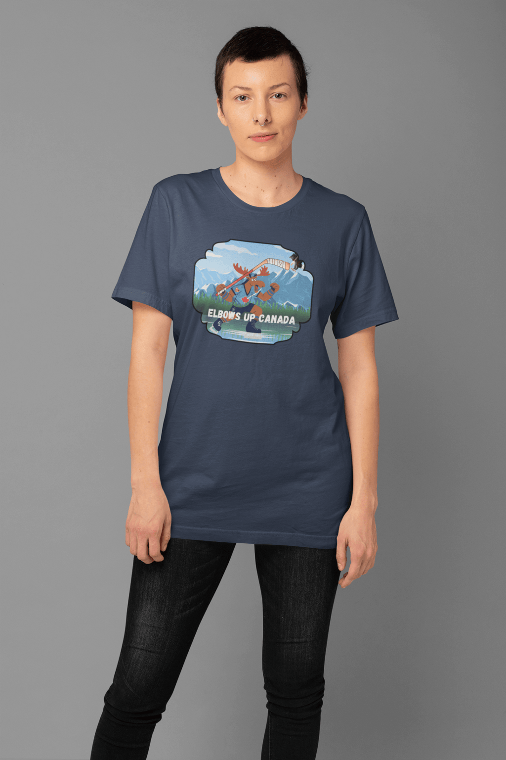 "Elbows Up" Canada Moose Unisex T-shirt