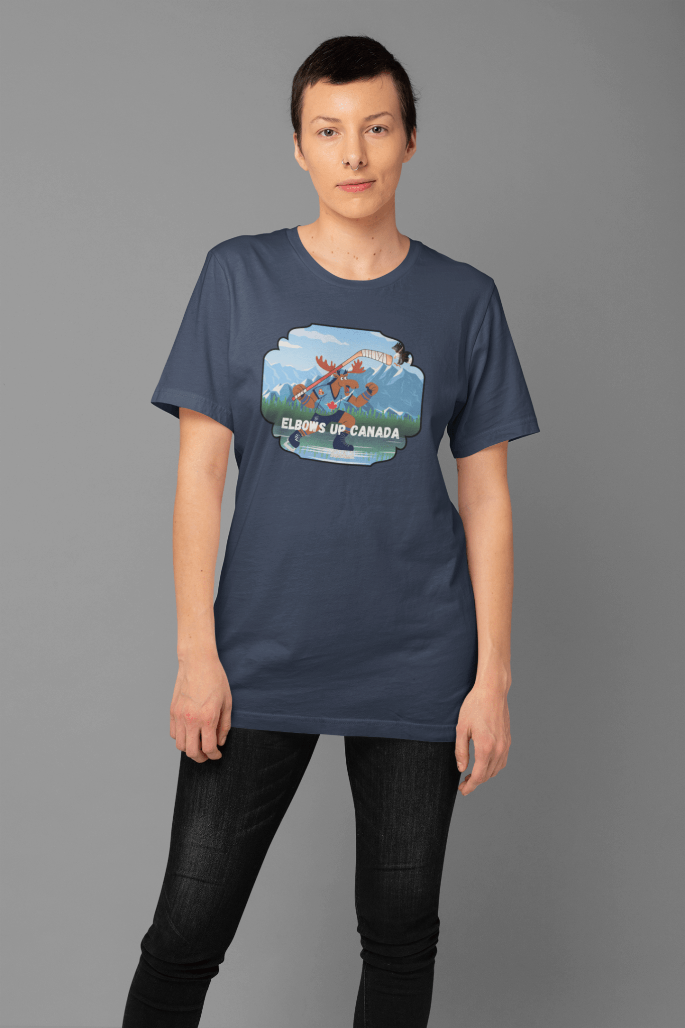 "Elbows Up" Canada Moose Unisex T-shirt