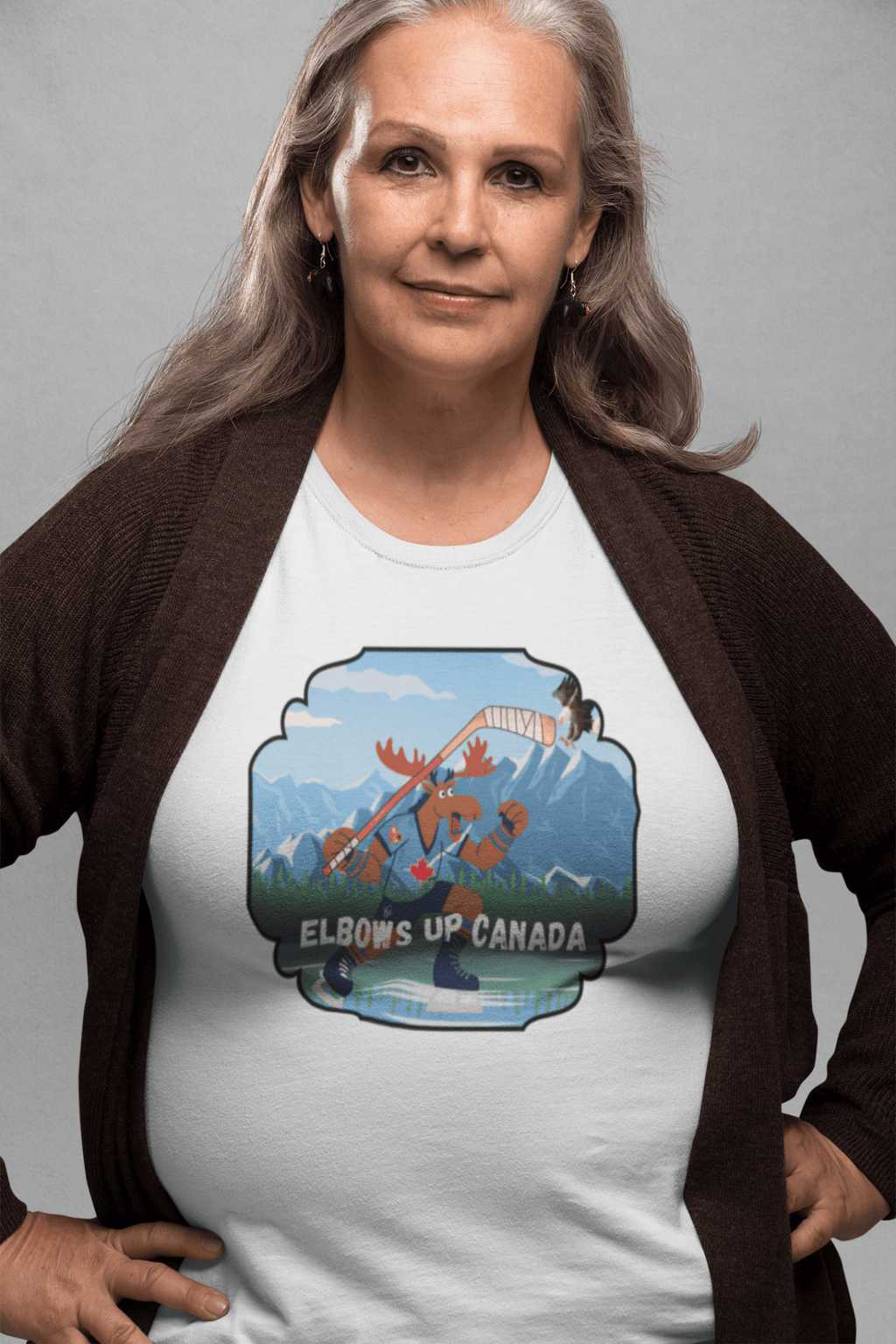 "Elbows Up" Canada Moose Unisex T-shirt