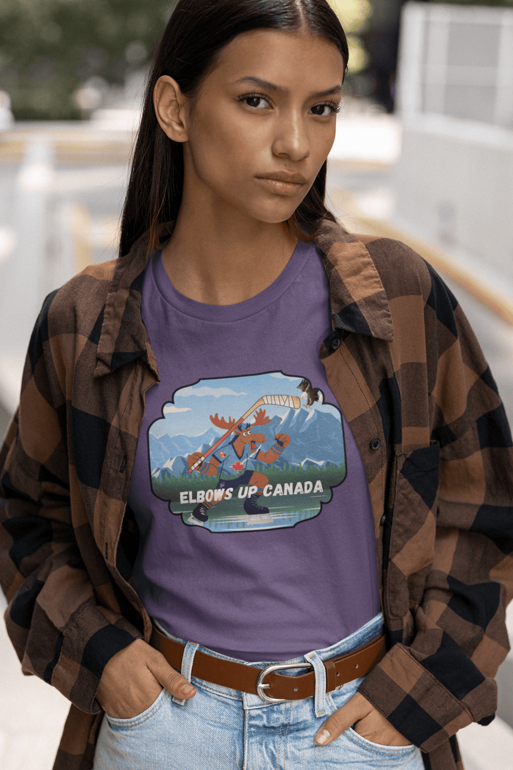 "Elbows Up" Canada Moose Unisex T-shirt