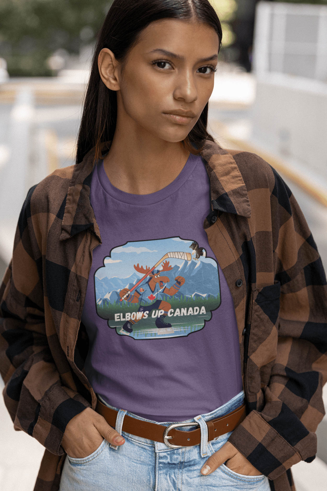 "Elbows Up" Canada Moose Unisex T-shirt