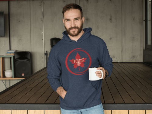 "Elbows Up Maple Leaf" Classic Unisex Pullover Hoodie | Gildan® 1850