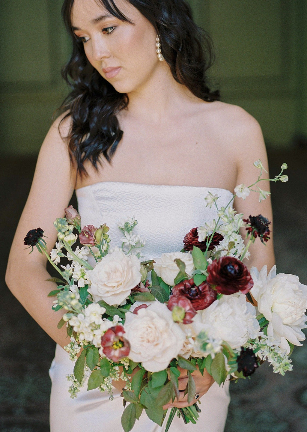 GRACE Pearl Hoop Earrings