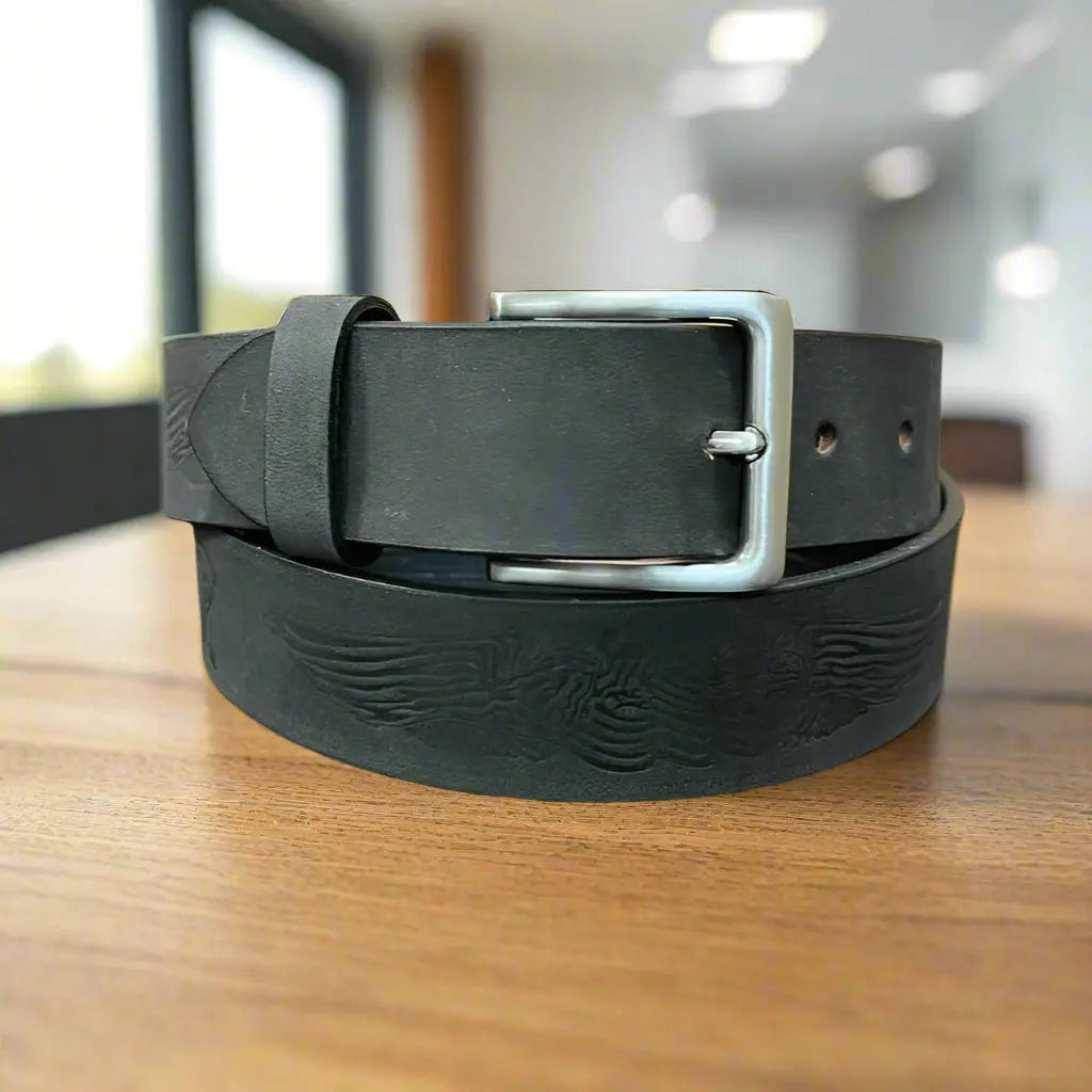 Engine Eagle Removable Buckle Leather Belt