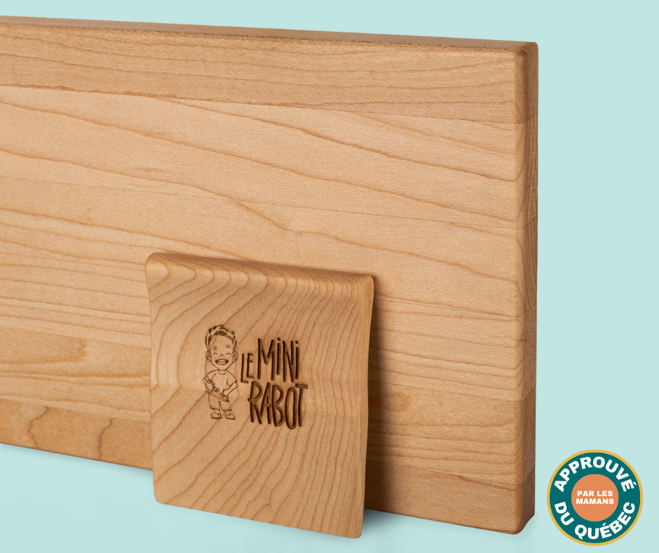 Wooden Knife and Cutting Board Set for Kids