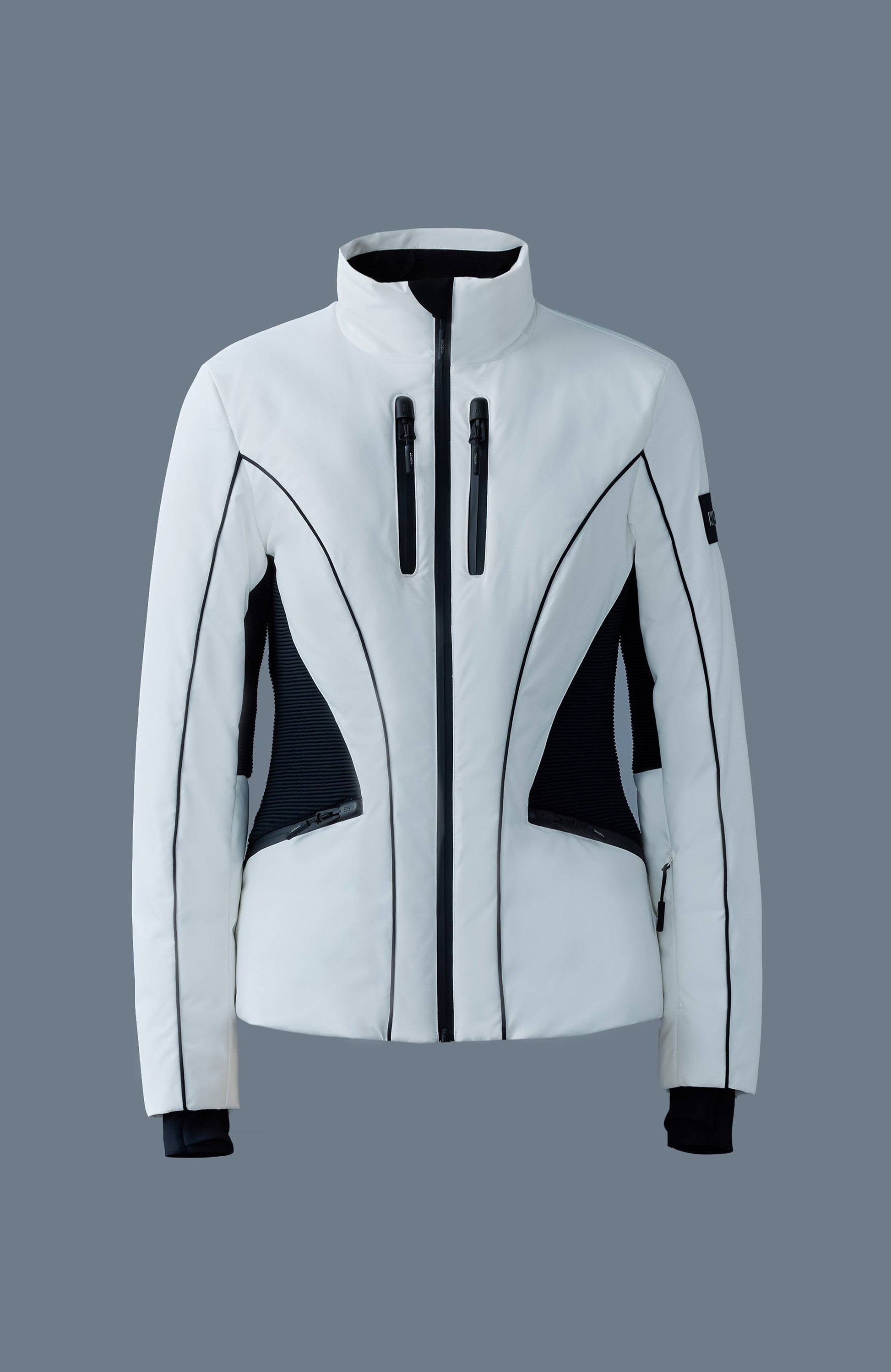 Veste de ski technique détaillée à smocks SANDRA
