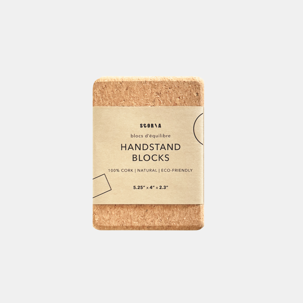 Essential Handstand & Hand Balancing Cork Blocks | Set of Two | 100% Natural