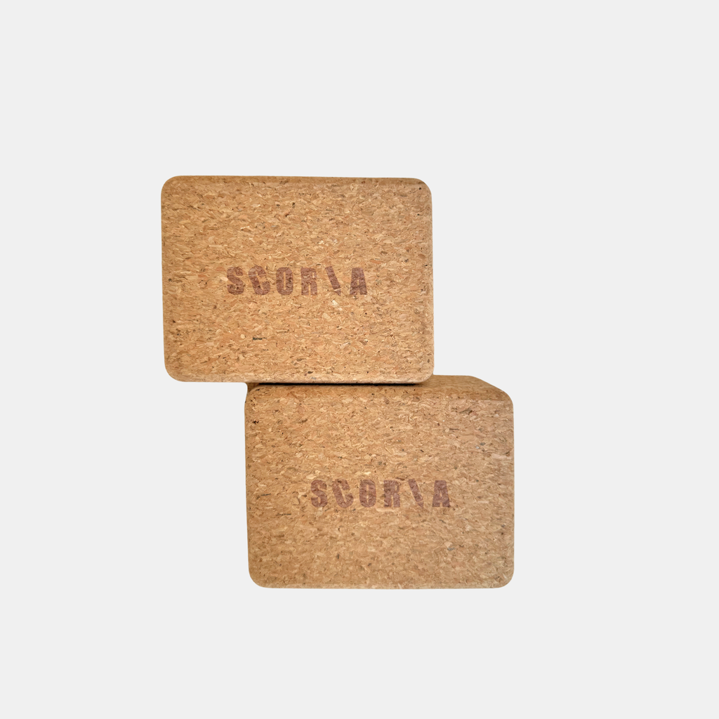 Essential Handstand & Hand Balancing Cork Blocks | Set of Two | 100% Natural