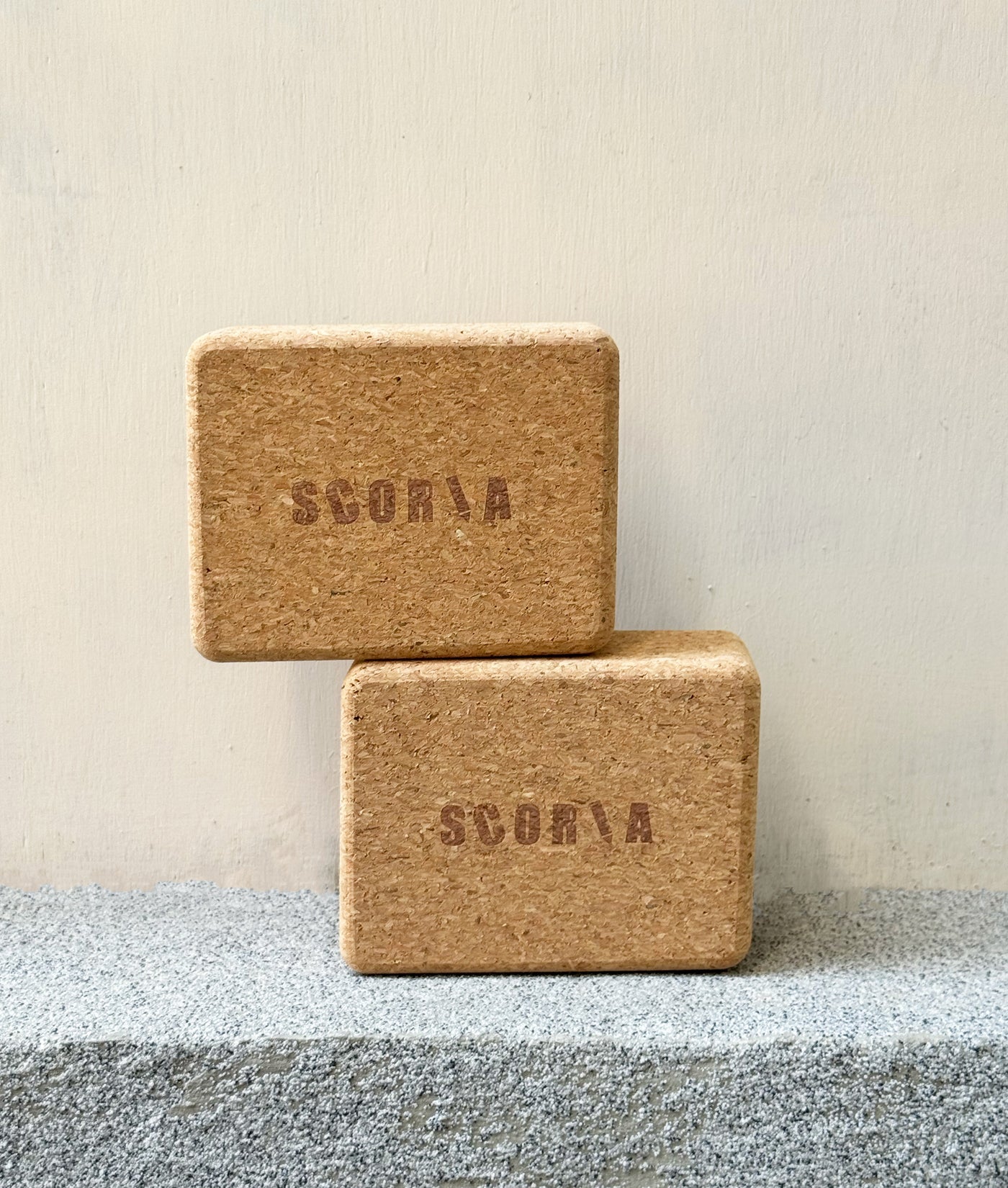 Essential Handstand & Hand Balancing Cork Blocks | Set of Two | 100% Natural