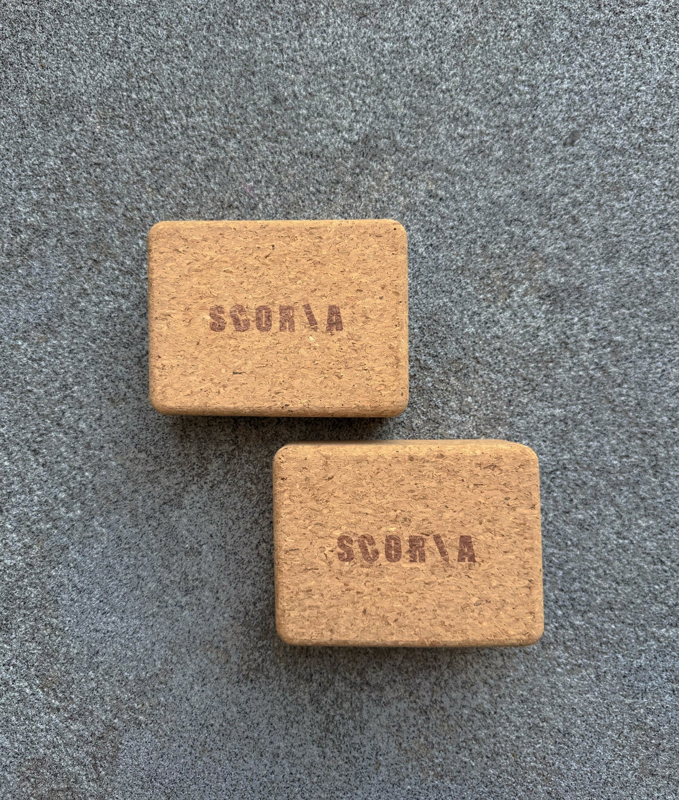Essential Handstand & Hand Balancing Cork Blocks | Set of Two | 100% Natural