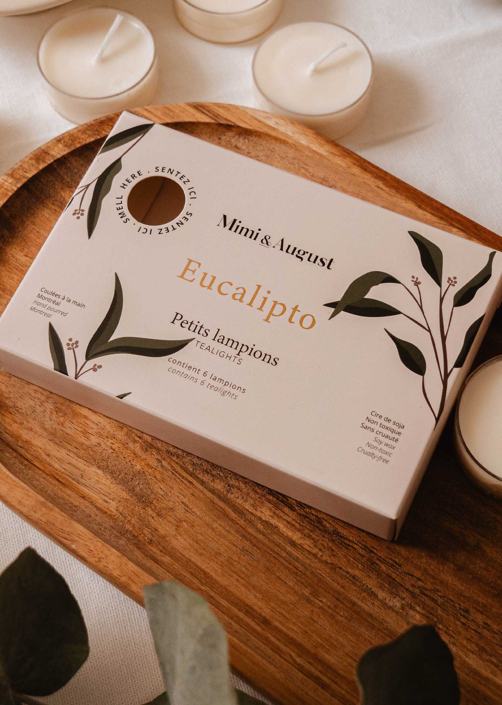 Coffret de bougies chauffe-plat Eucalipto