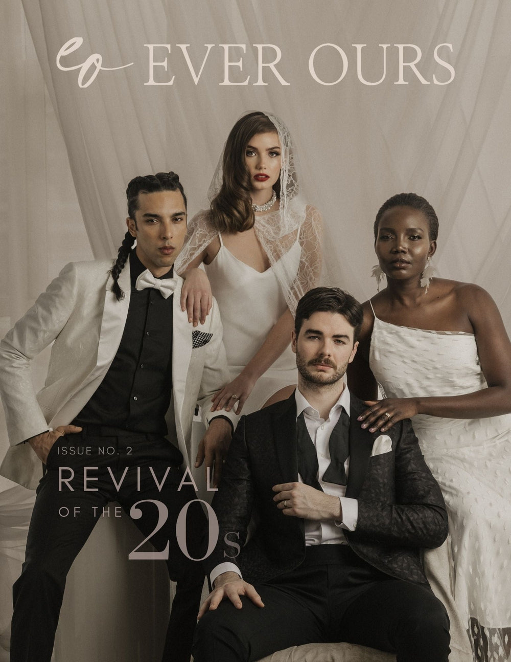 SANSA Crystal Beaded Bridal Headband