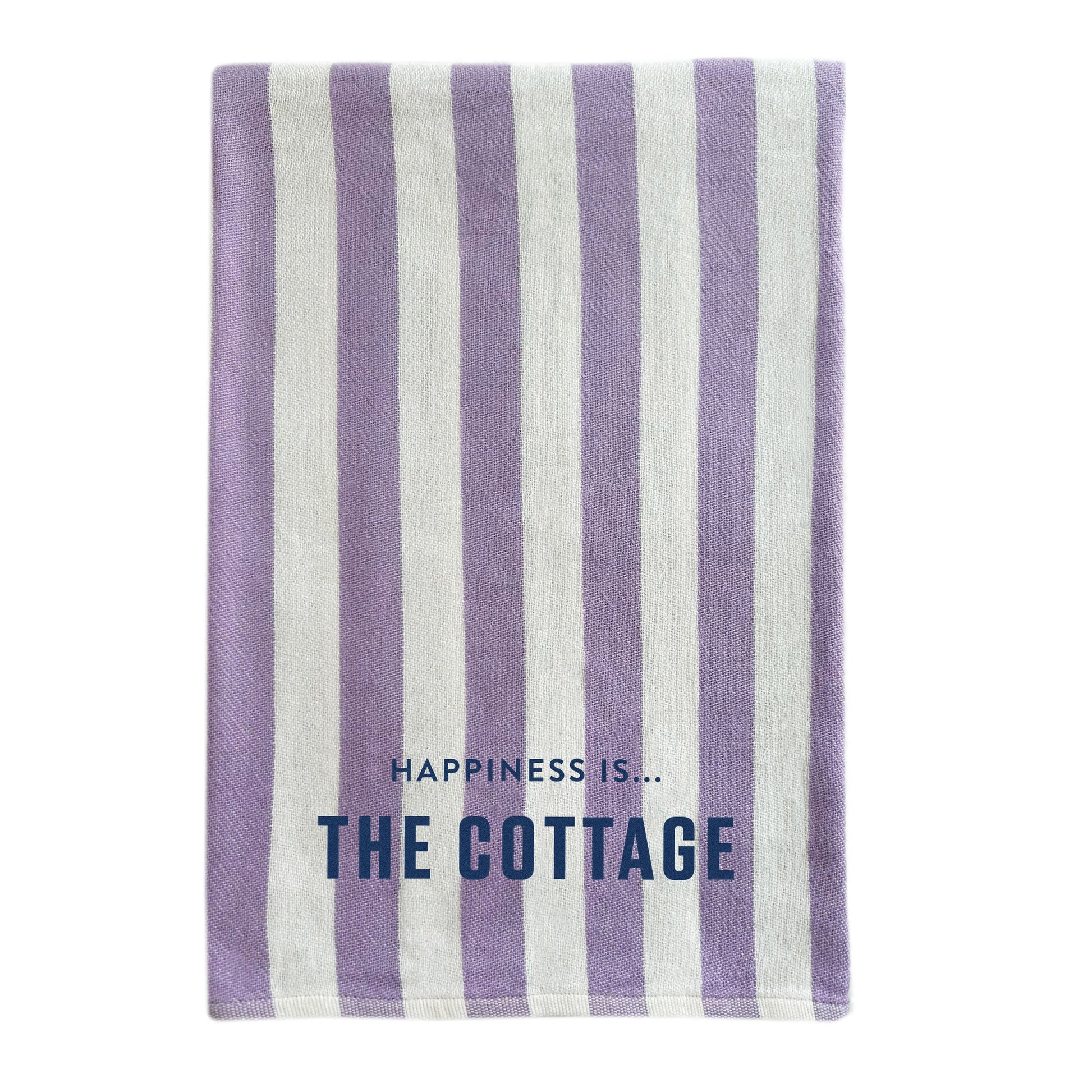 Everywhere Towel: Cottage, Stripe Lilac