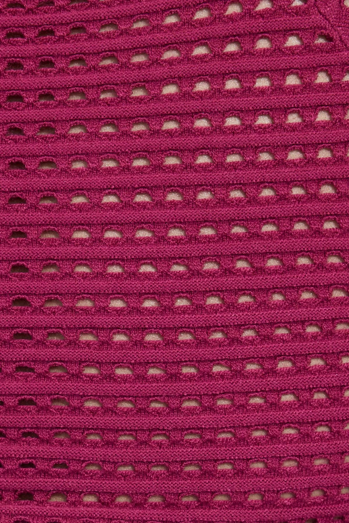 Sheer V-Neck Knit Crop Tee