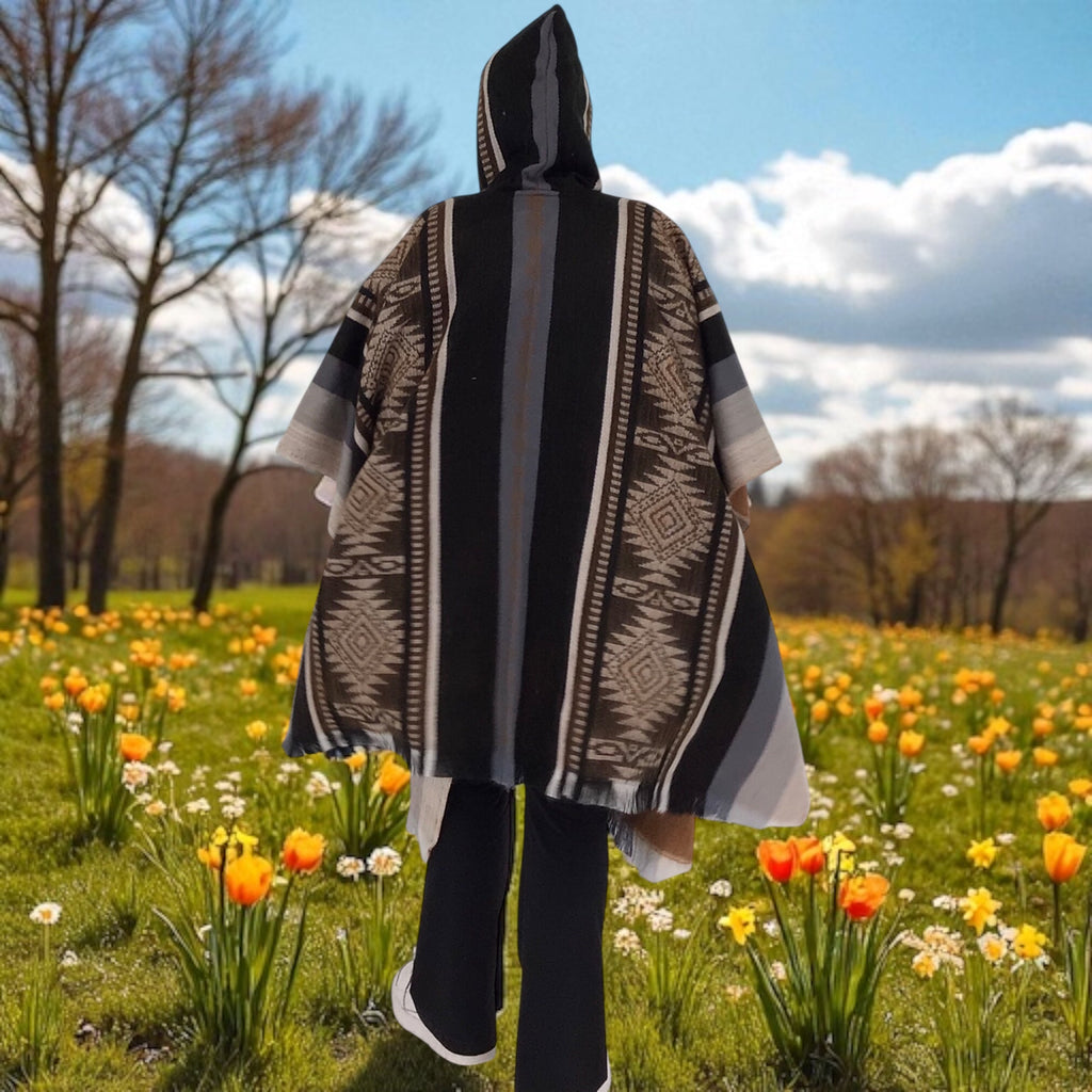 Choco brown Soft Handmade Wool Ponchos