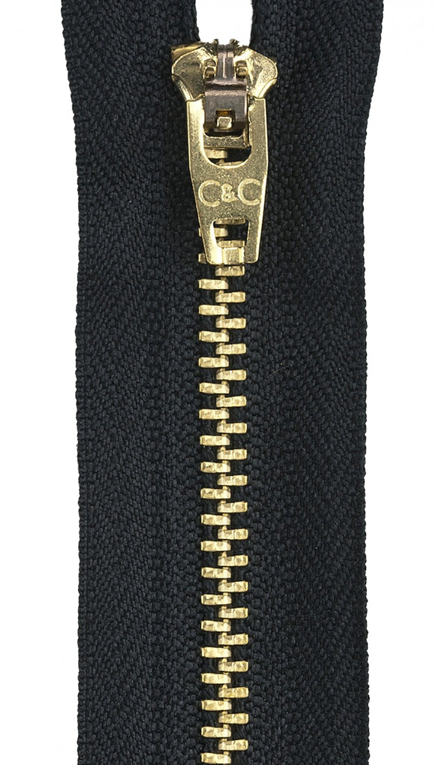 9in Zipper - Size 4 - Metal Jean