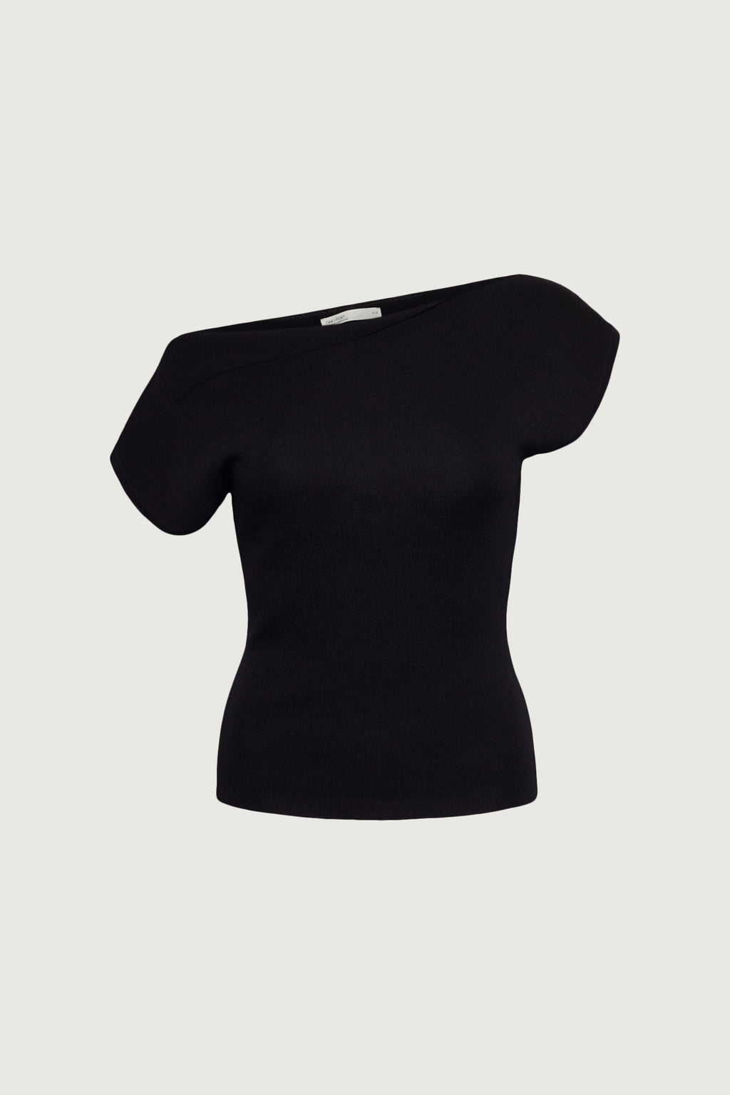 PULL À MANCHES COURTES ET ÉPAULES DÉNUDÉES ASYMÉTRIQUES