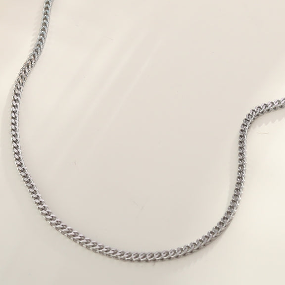 FARAH 24": Cuban Link Silver Chain Necklace