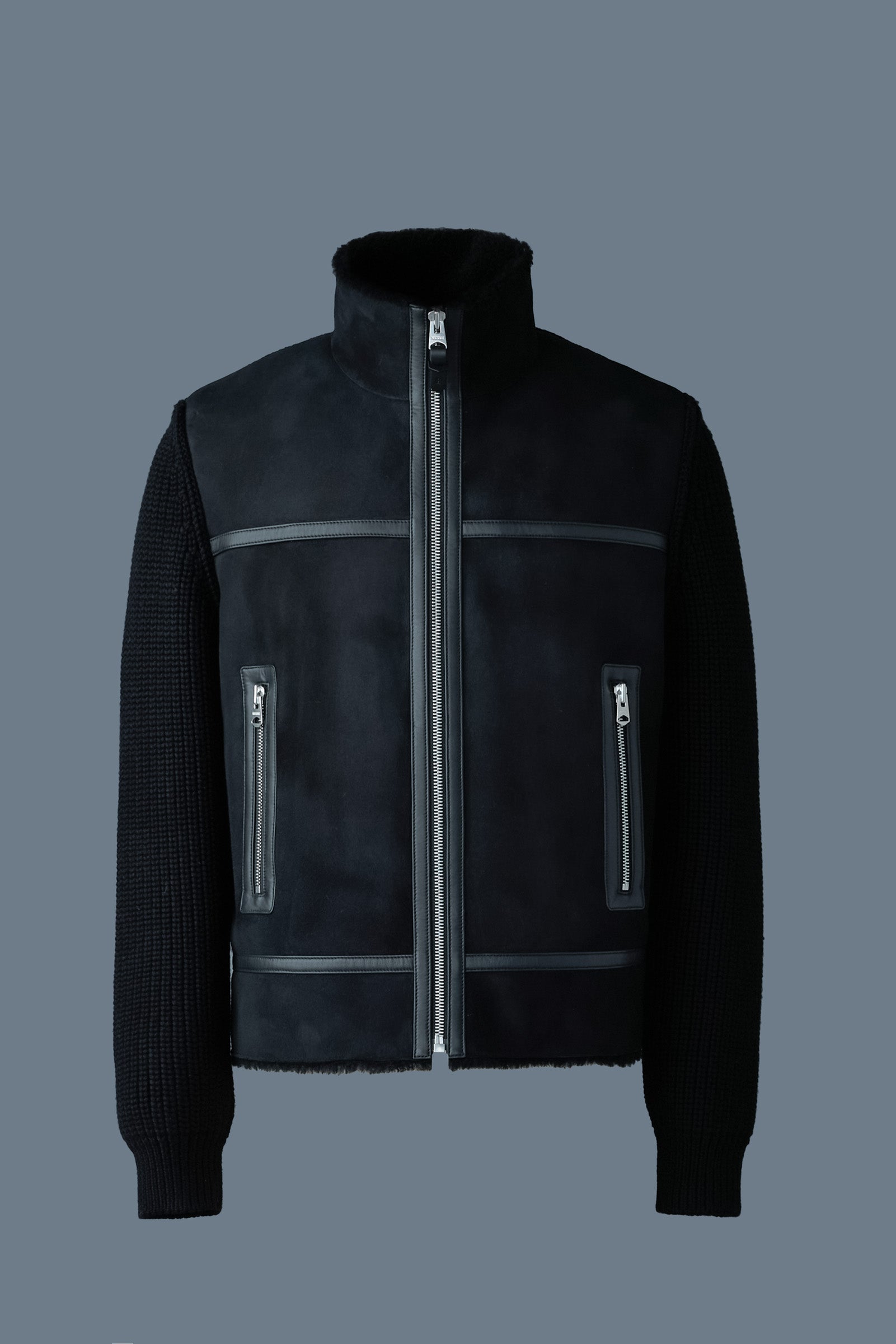 JONATHAN Mixed-media shearling jacket