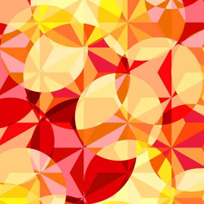 Maywood Studios - Feu et Glace - Cercles à facettes orange - FICE-4562-RO