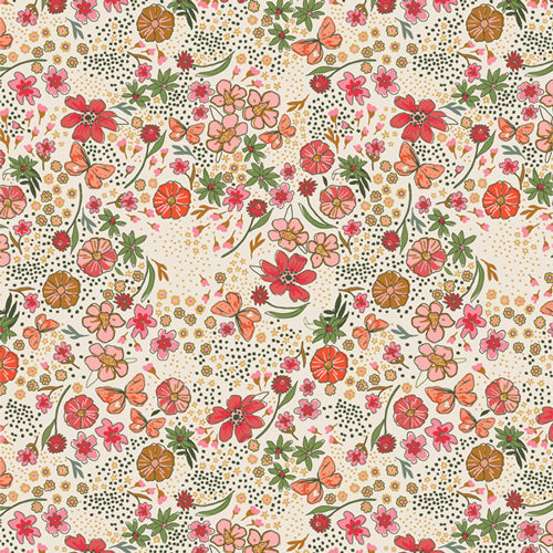 AGF The Flower Fields ; Abondance florale brillante, 1/4 yard