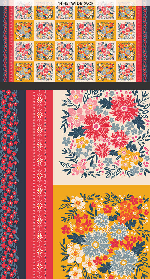AGF The Flower Fields ; Houle opulente, 1/4 yard