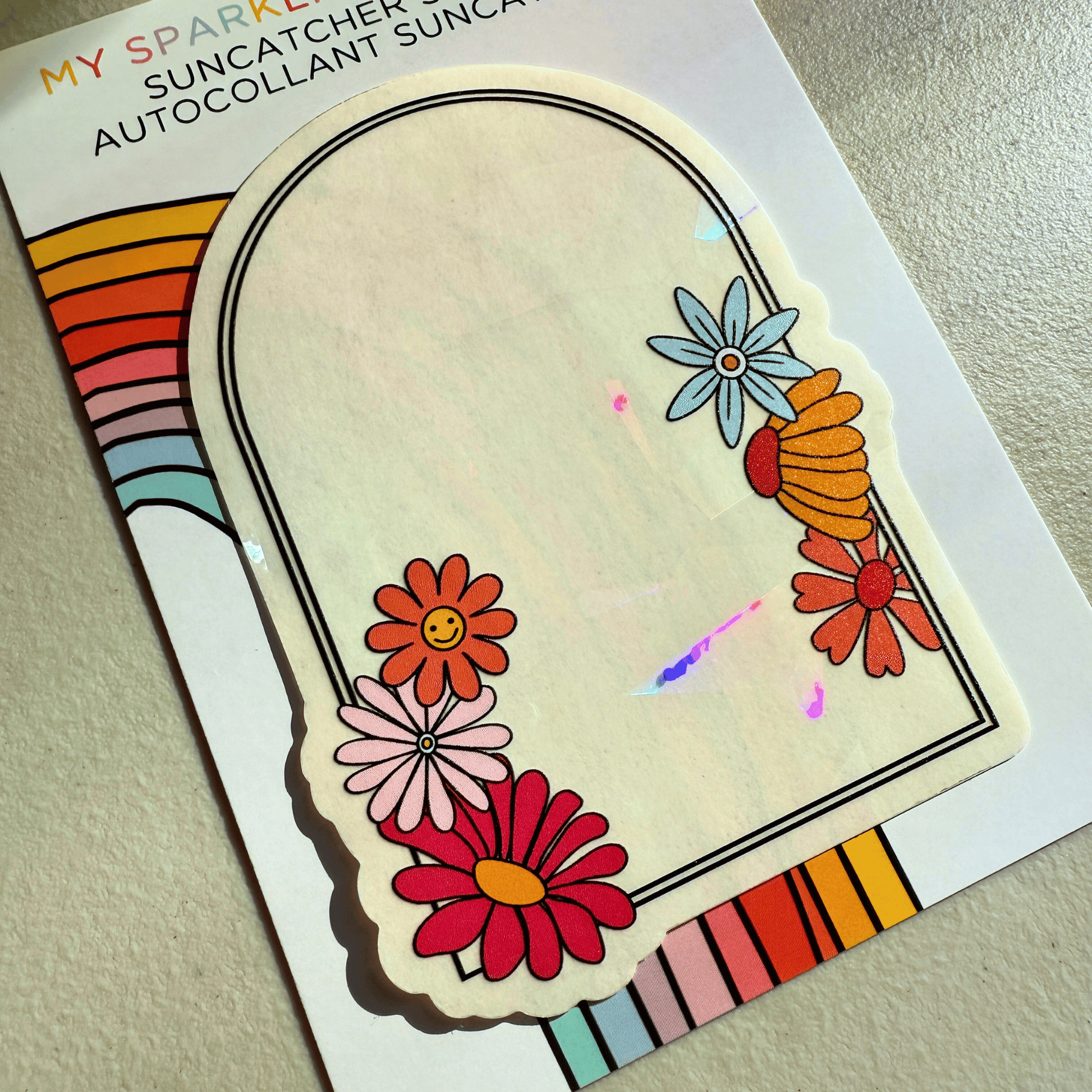 Flower Arch Suncatcher Sticker