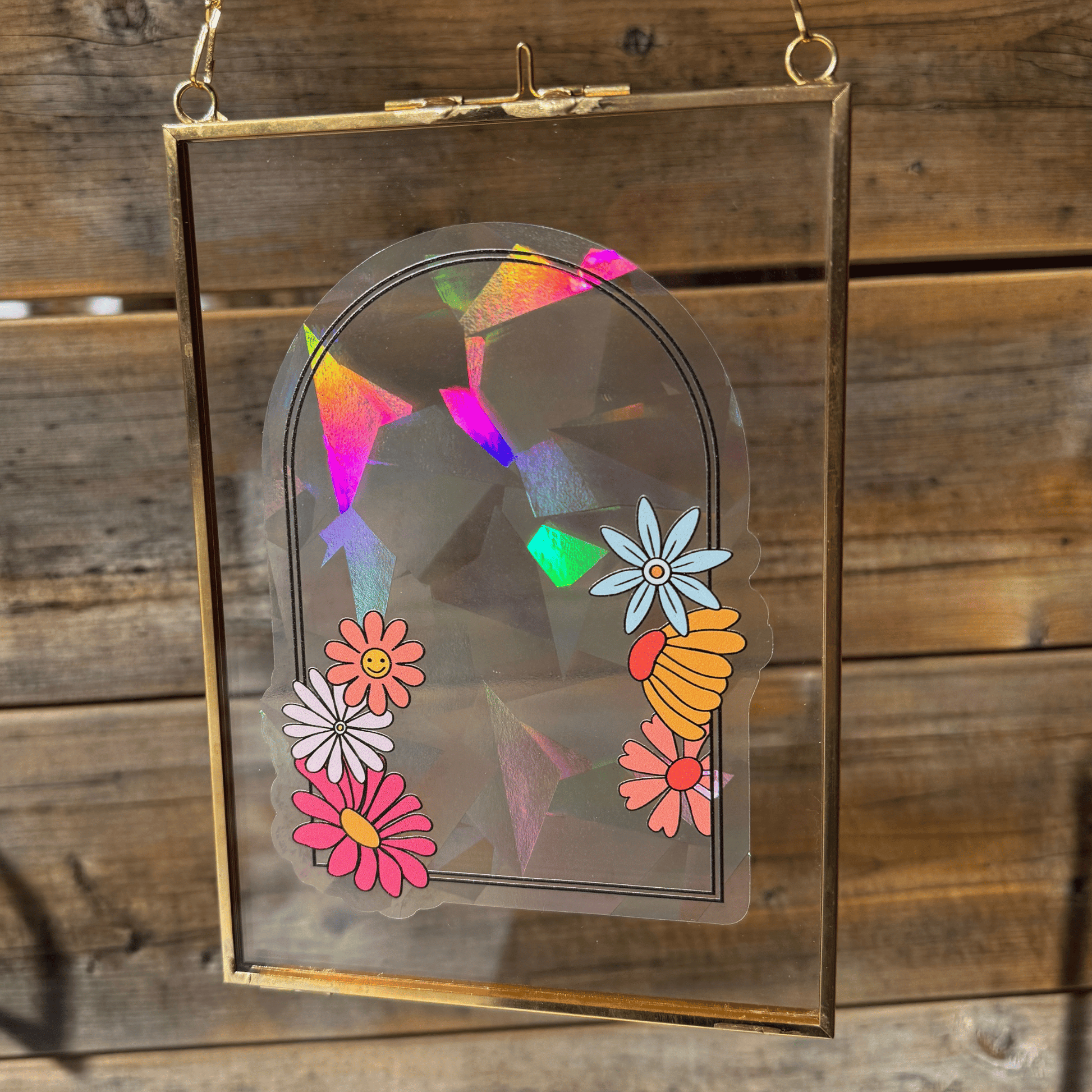 Flower Arch Suncatcher Sticker