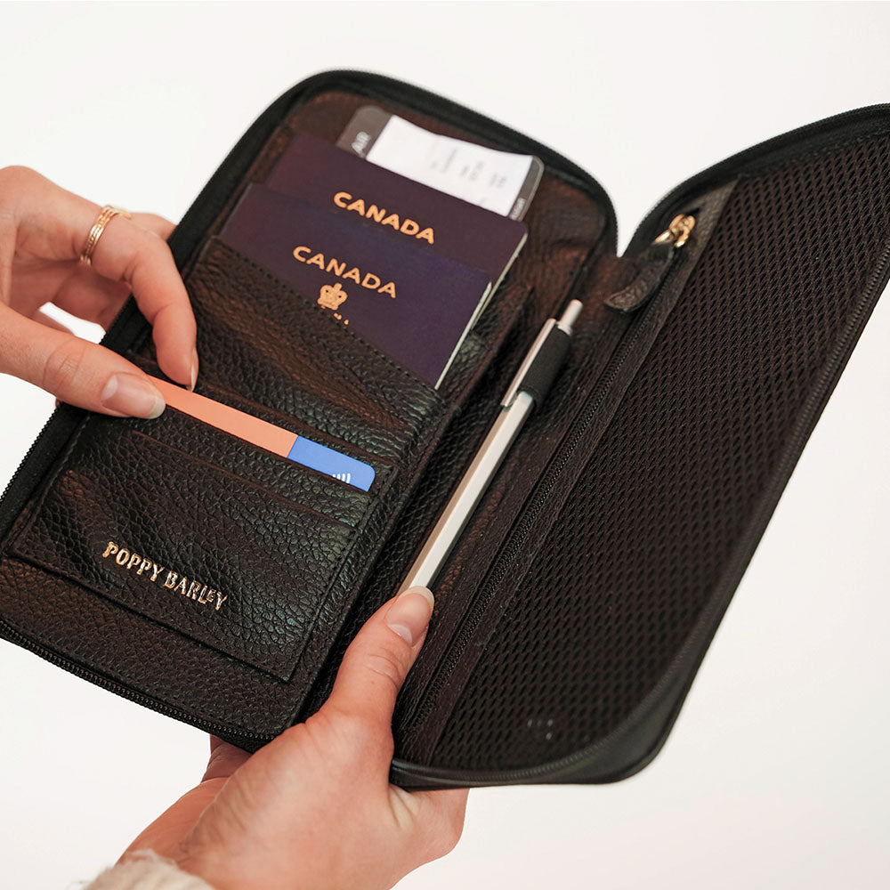 The Flying Solo Passport Holder + Slim Luggage Tag Set