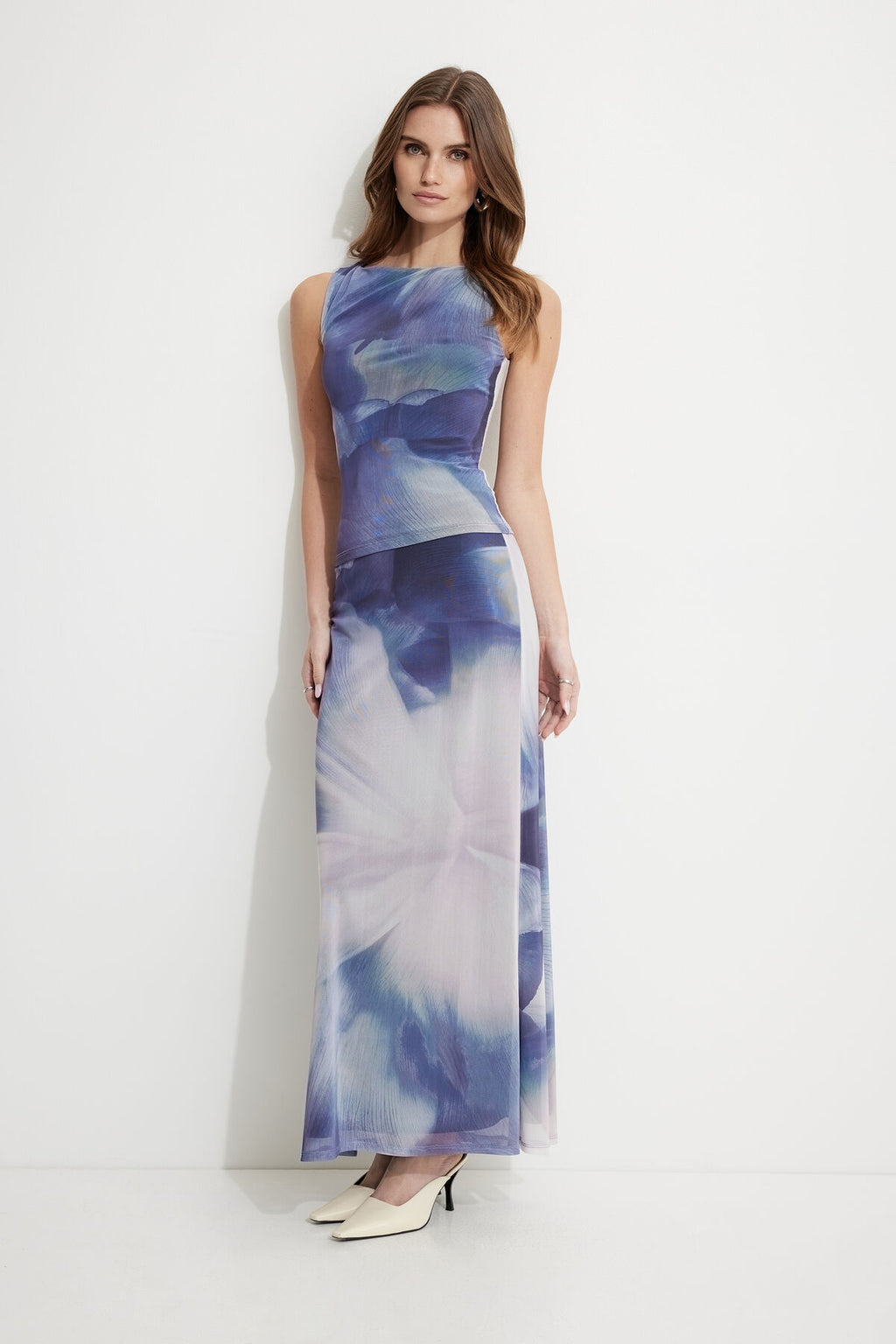 Jupe longue sirène en maille Daya