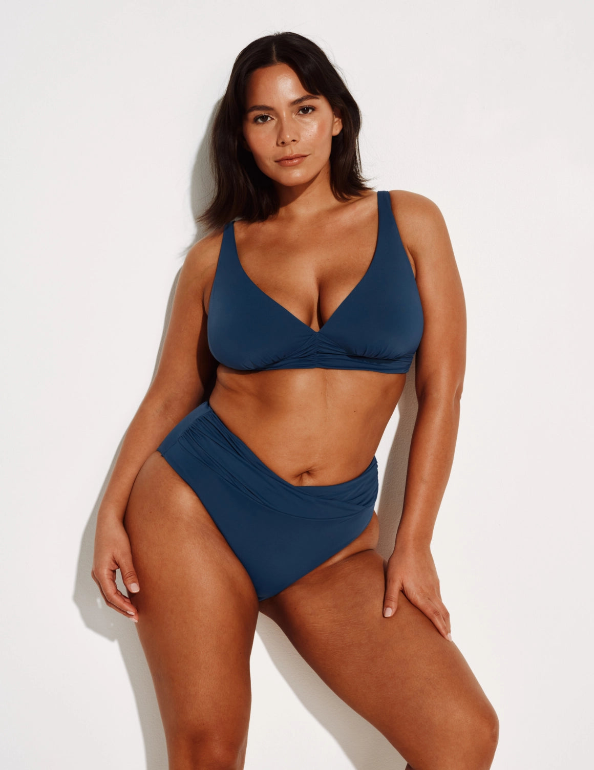 Bas de bikini froncé