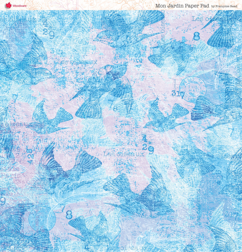 Woodware Francoise Read Mon Jardin 8 in x 8 in Paper Pad