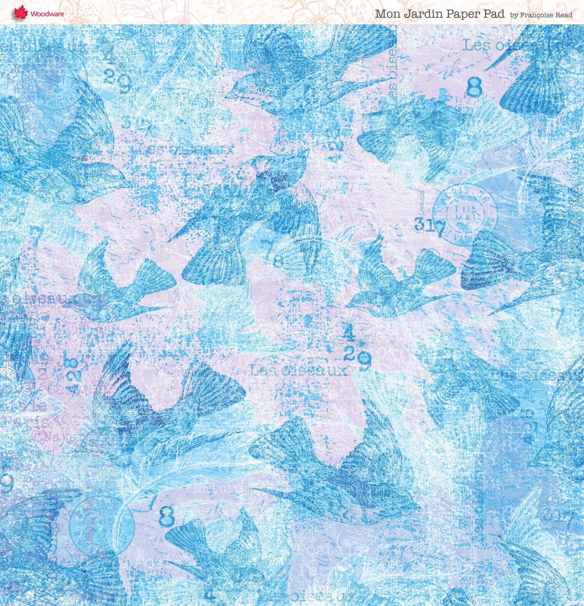 Woodware Francoise Read Mon Jardin 8 in x 8 in Paper Pad