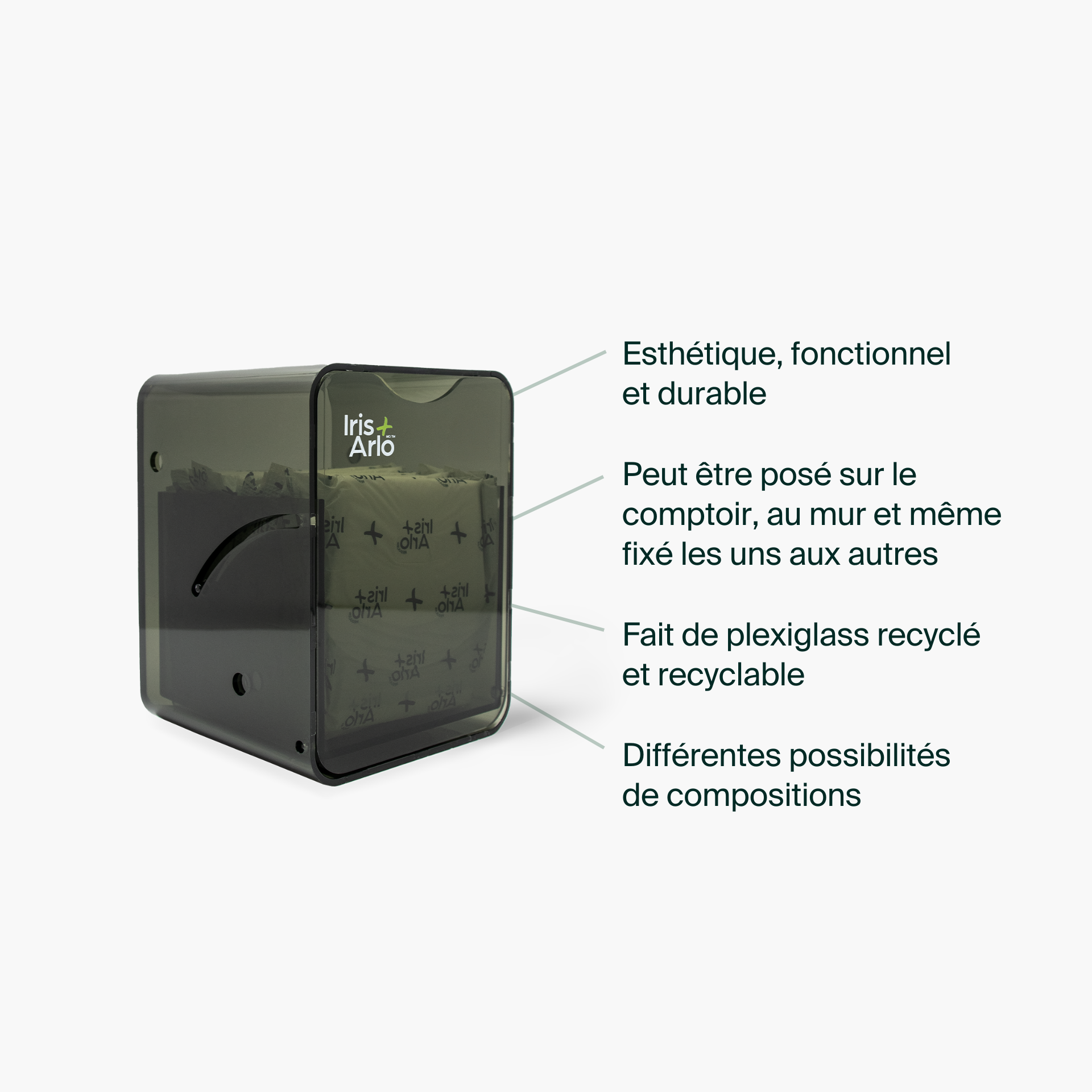 Recycled Plexiglass Cabin Dispenser - Small