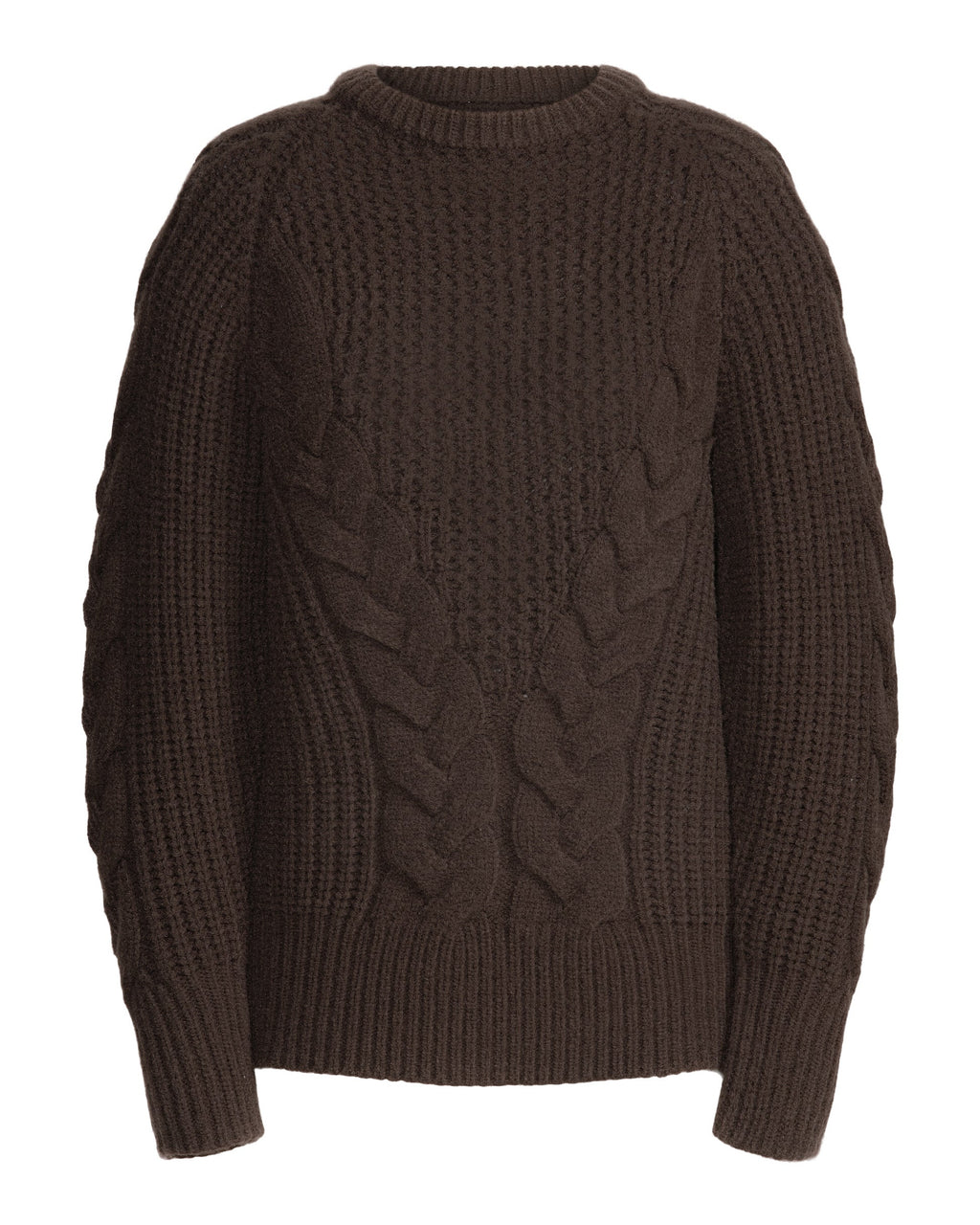 Long Cable Knit Sweater