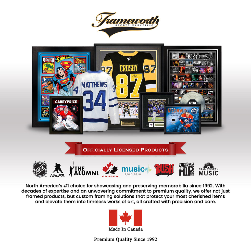 Mario Lemieux, toile encadrée 20x29, Penguins contre Capitals - H