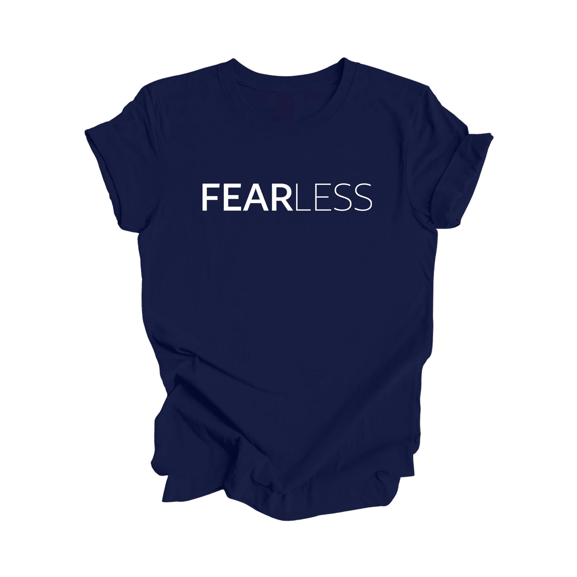 Fear Less - Positive Quote Shirt, Inspirational Shirt, Motivational Shirt, Fearless Shirts, Brave T-shirt, Gift For Her, Gift For Him - Inspired X