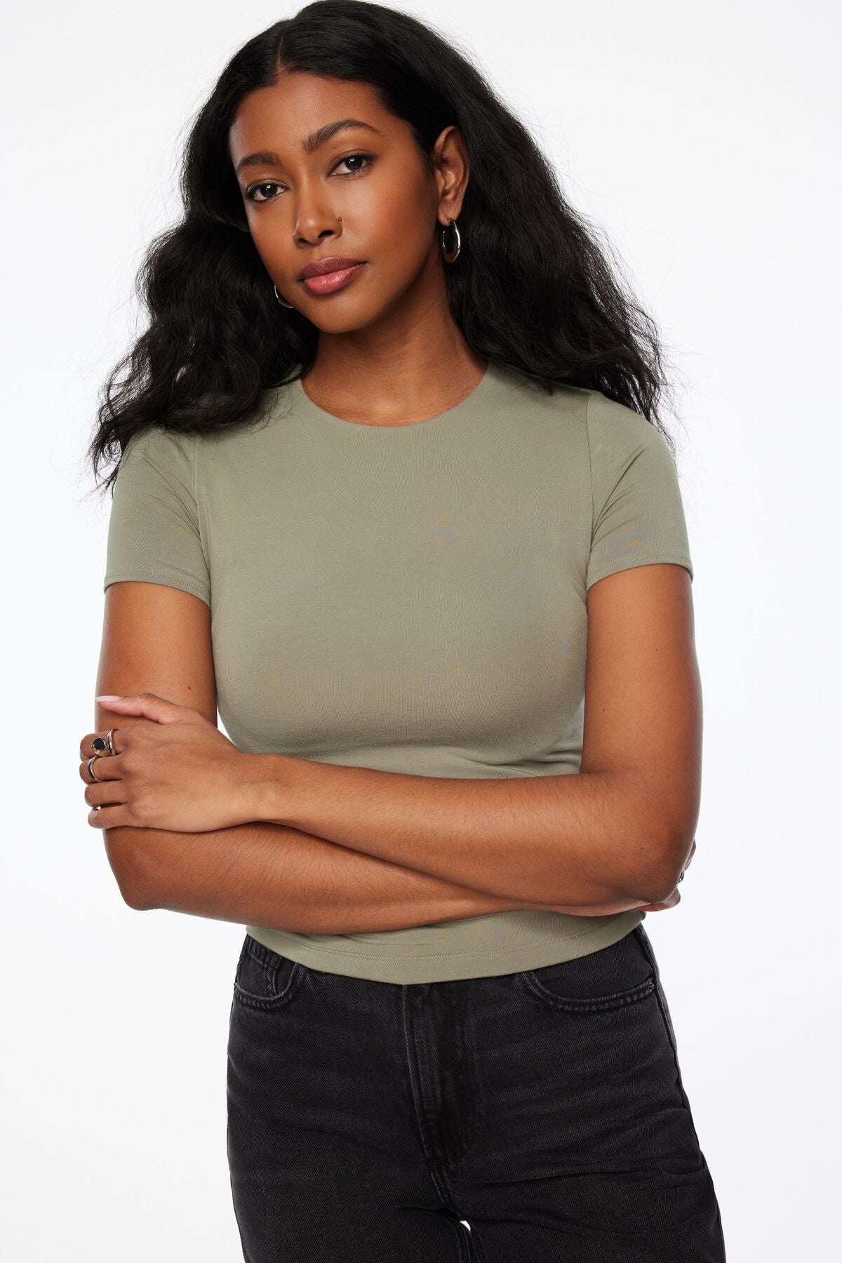 T-shirt ras du cou en jersey Drea