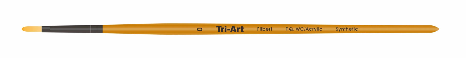 Tri-Art Artist Brushes - Short Synthetic - WC/Acryl - Filbert - 0