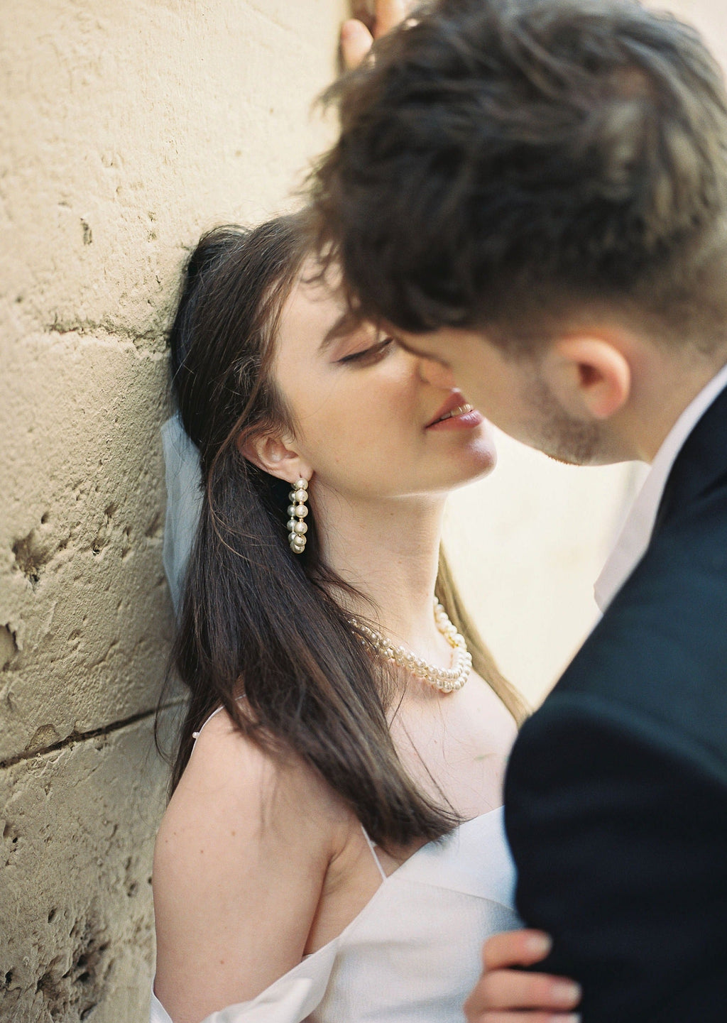 GRACE Pearl Hoop Earrings