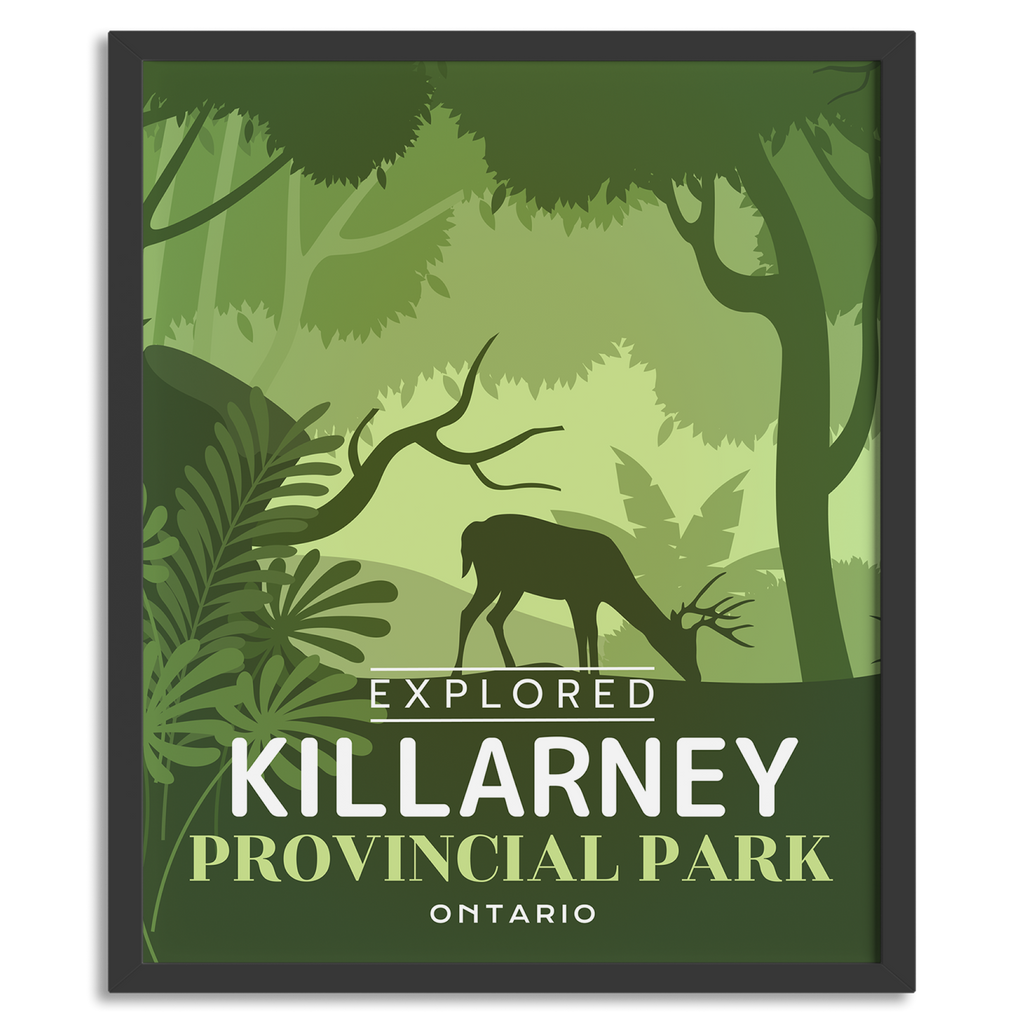 Affiche « Explorée » du parc provincial de Killarney