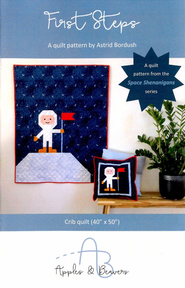 Pommes et castors PREMIERS PAS - Un modèle de courtepointe par Astrid Bordush