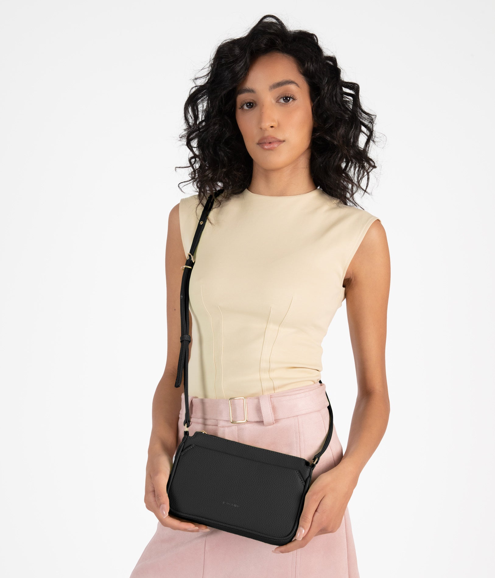 Sac bandoulière fin végétalien IVY - Grain
