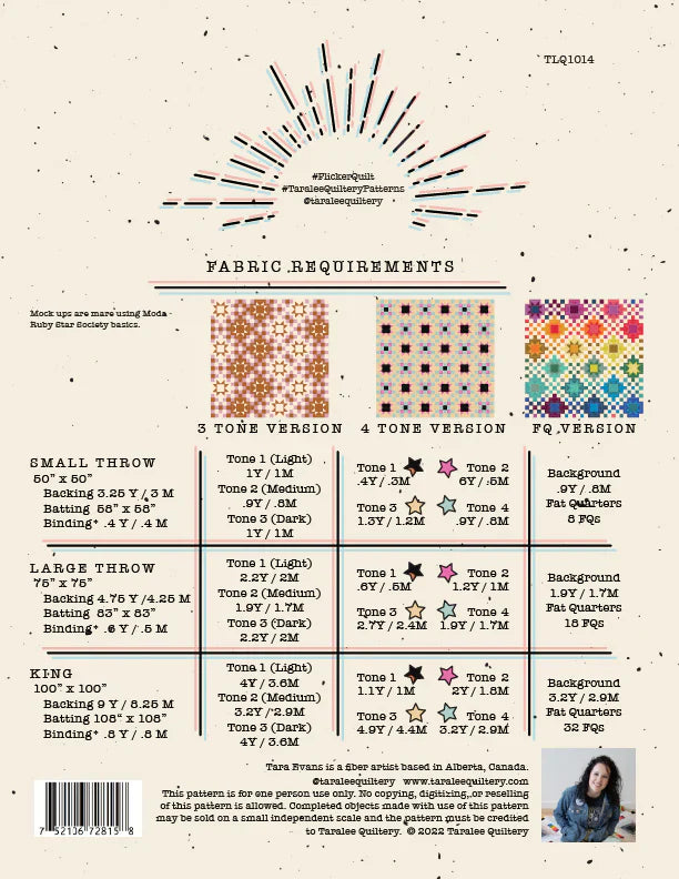 Flicker Quilt Pattern by Taralee Quiltery